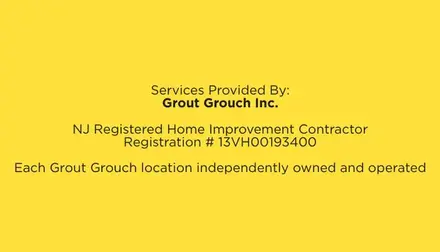 Reverse of the Grout Grouch business card