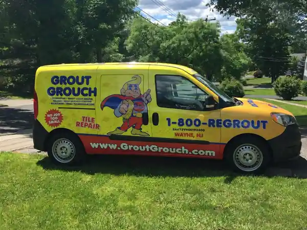 Grout Grouch wrapped compact service van